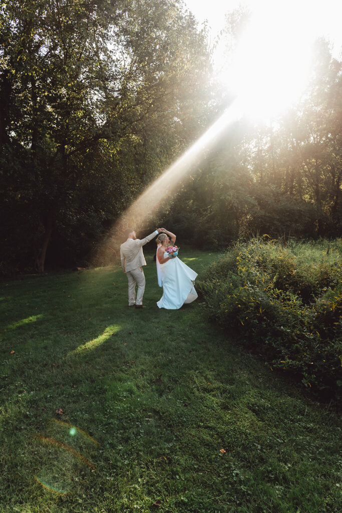 romantic wedding couple